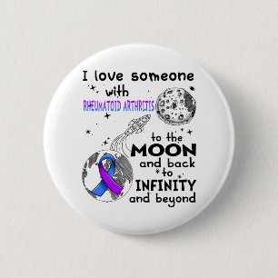I Liebe Jemand mit Rheumatoider Arthritis Bewussts Button