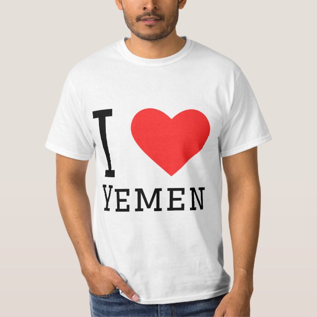 I Liebe Jemen T-Shirt (Vorderseite)