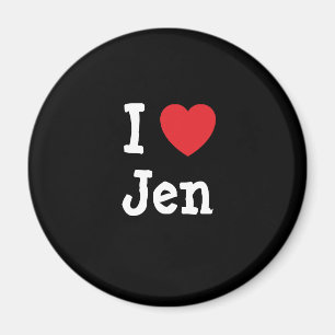 I Liebe Jen Herzstück T - Shirt Magnet