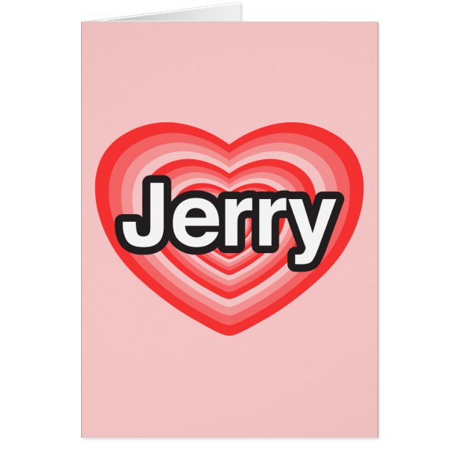 I Liebe Jerry. Liebe I Sie Jerry. Herz (Vorne)