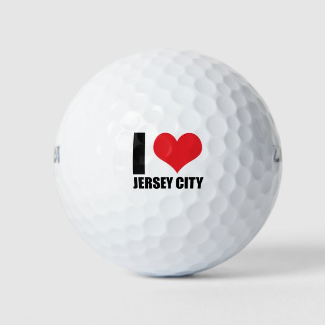 I Liebe Jersey City Golfball (Vorderseite)