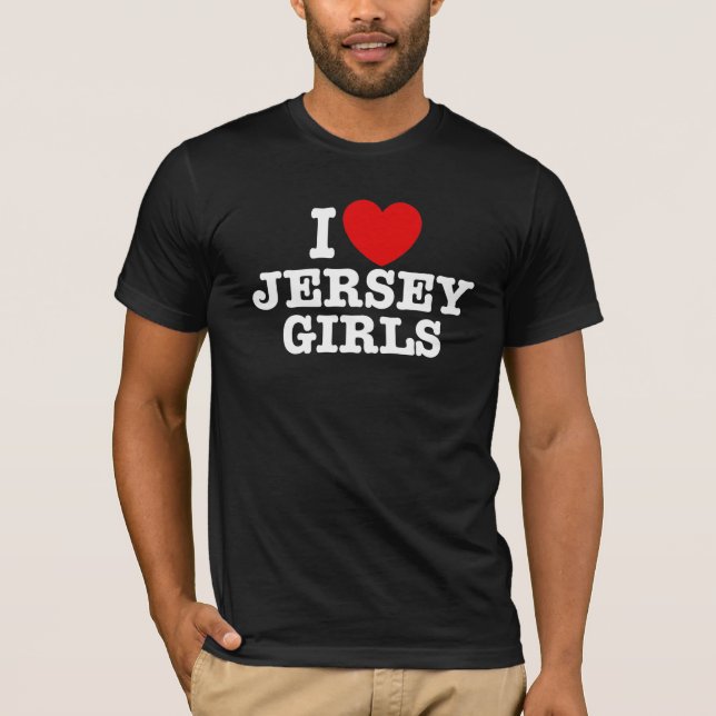 I Liebe Jersey Girls T-Shirt (Vorderseite)