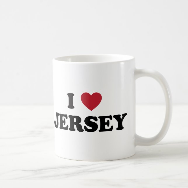 I Liebe Jersey Tasse (Rechts)