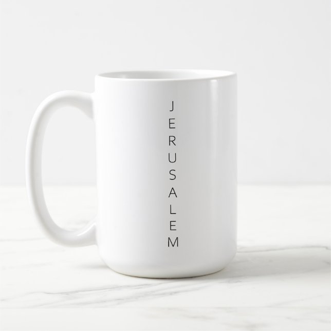 I Liebe Jerusalem Israel Kaffeetasse (Links)
