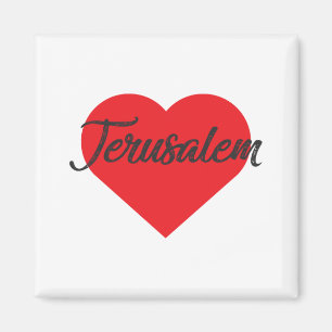 I Liebe Jerusalem Magnet