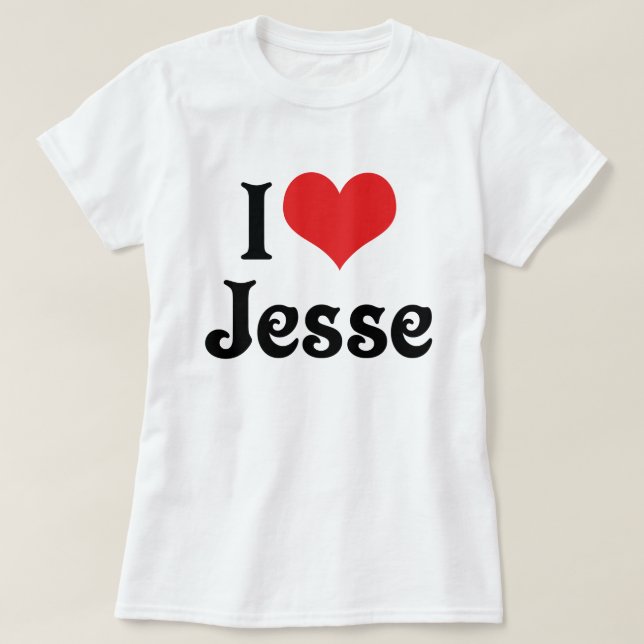 I Liebe Jesse T-Shirt (Design vorne)
