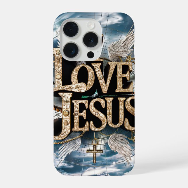 I Liebe Jesus #4 Case-Mate iPhone Case Hülle (Rückseite)