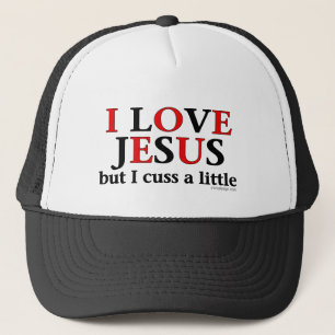 I Liebe Jesus [aber ich fluchen wenig]. Truckerkappe