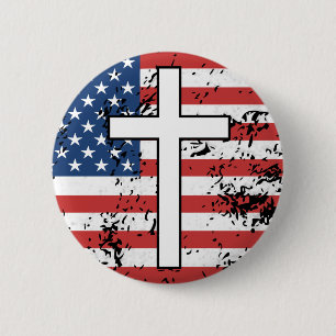 I Liebe Jesus and America Button