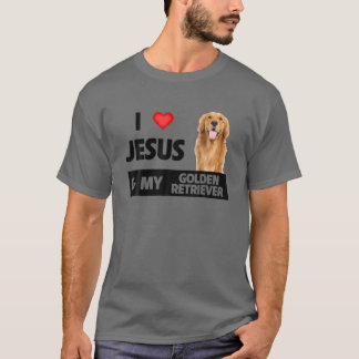 I Liebe Jesus and my Golden Retriever Dog Mama Vat T-Shirt