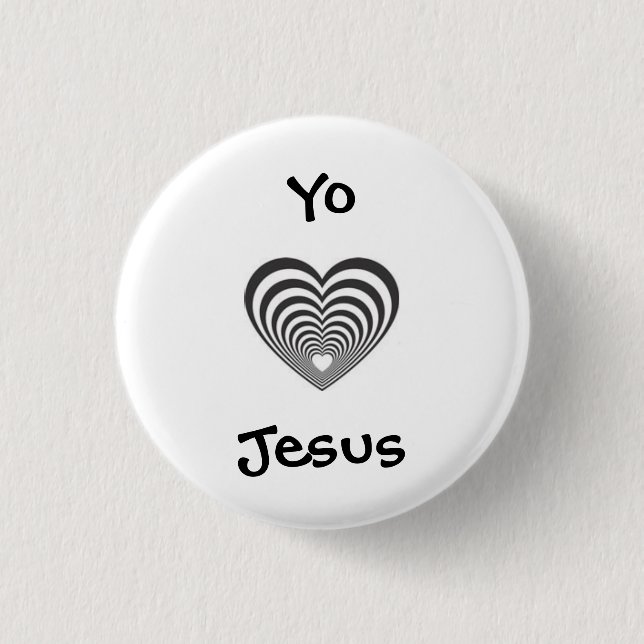 I Liebe Jesus auf spanisch Button (Vorderseite)