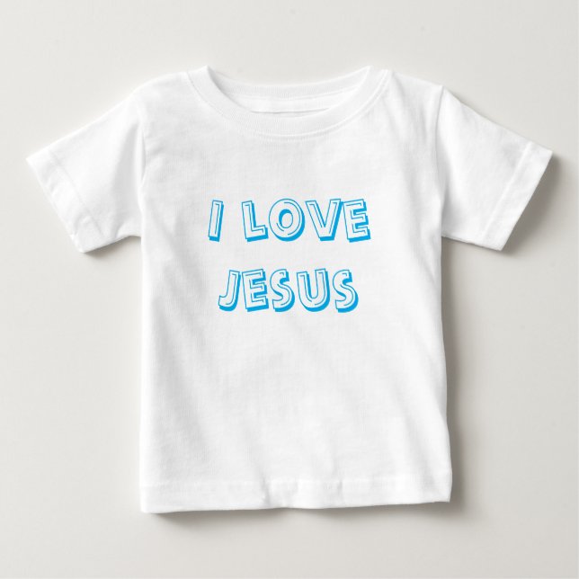 I Liebe Jesus Baby T-shirt (Vorderseite)