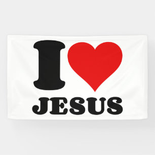 I Liebe Jesus Banner