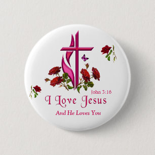 I Liebe Jesus Button
