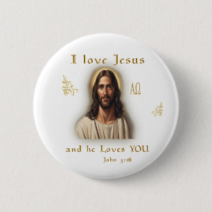 I Liebe Jesus Button