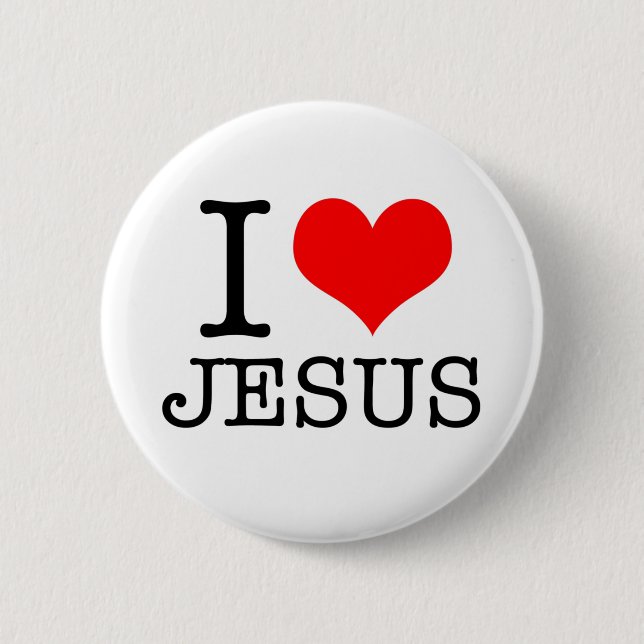 I Liebe Jesus Button (Vorderseite)
