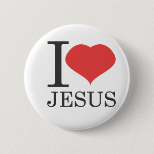 I Liebe JESUS Button