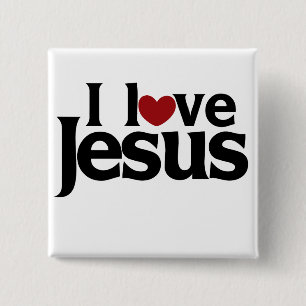 I Liebe Jesus Button