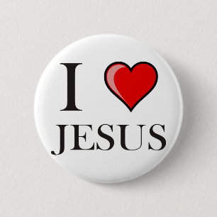 I Liebe Jesus Button
