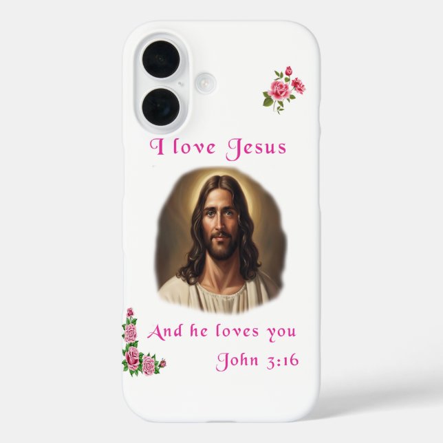 I Liebe Jesus Case-Mate iPhone Hülle (Rückseite)
