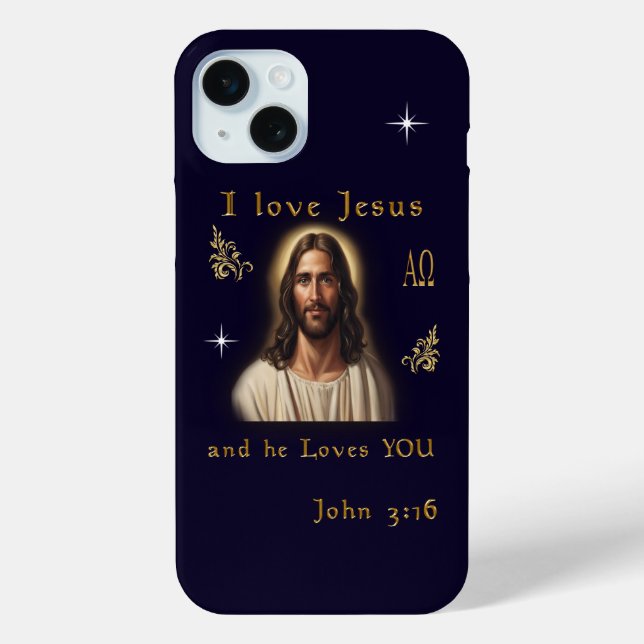 I Liebe Jesus Case-Mate iPhone Hülle (Rückseite)