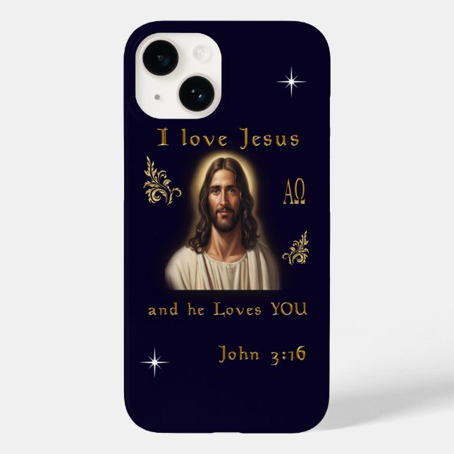 I Liebe Jesus Case-Mate iPhone Hülle (Rückseite)