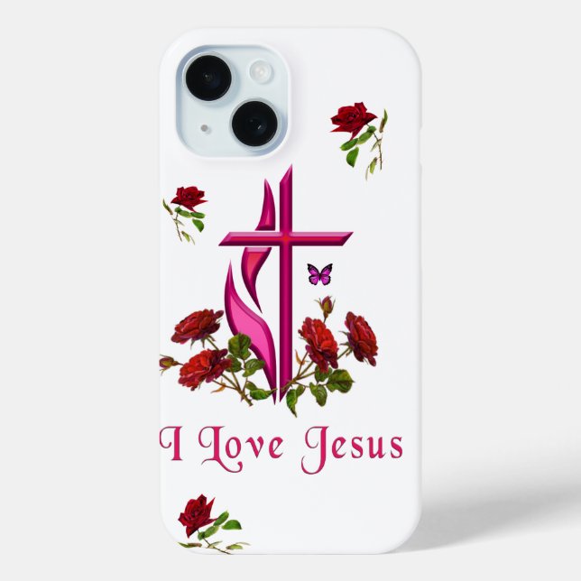 I Liebe Jesus Case-Mate iPhone Hülle (Rückseite)