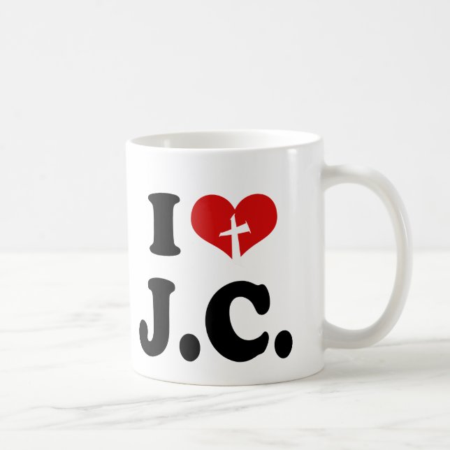 I Liebe Jesus Christus Tasse (Rechts)