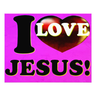 I Liebe Jesus! Fotodruck