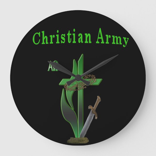 I Liebe Jesus Gaben Große Wanduhr (Vorderseite)