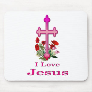I Liebe Jesus Gaben Mousepad