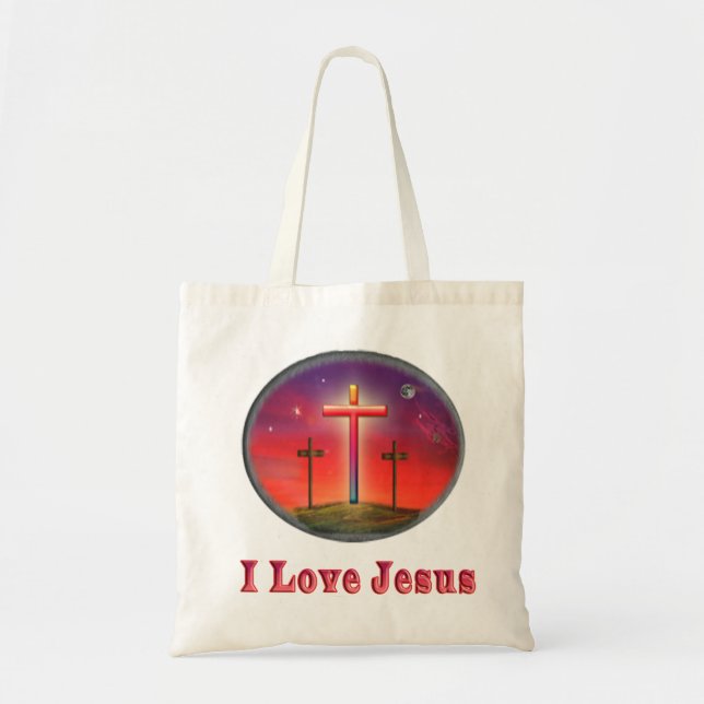 I Liebe Jesus Gaben Tragetasche (Vorne)