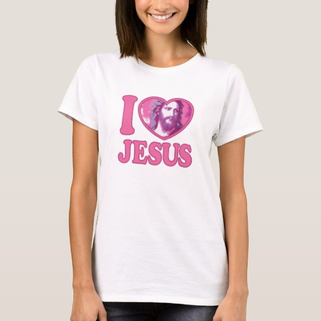 i Liebe jesus - Herz T-Shirt (Vorderseite)