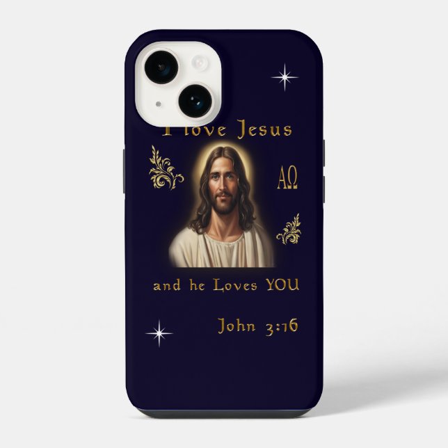 I Liebe Jesus iPhone Hülle (Rückseite)