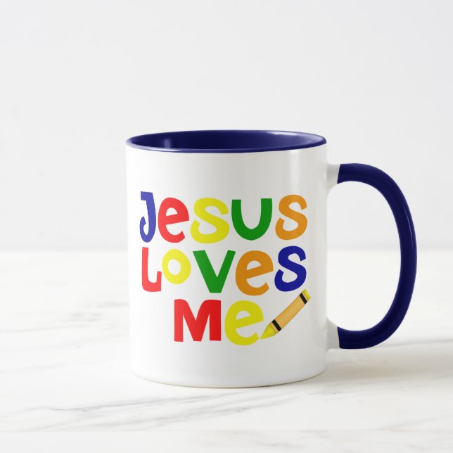 I Liebe Jesus/Jesus-Lieben ich Kaffee-Tasse Tasse (Rechts)