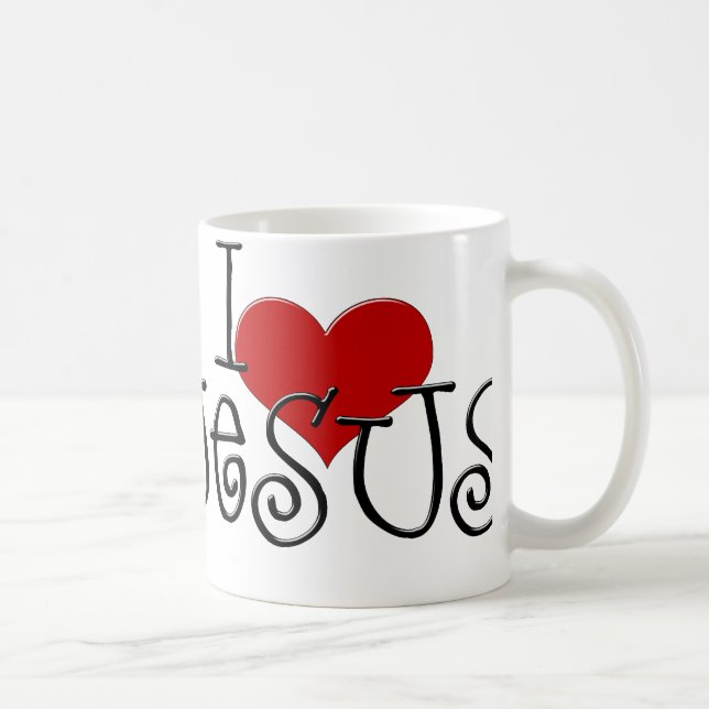 I Liebe Jesus Kaffee Tasse Cup (Rechts)