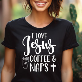 I Liebe Jesus Kaffee und Nickerchen Tri-Blend Shirt