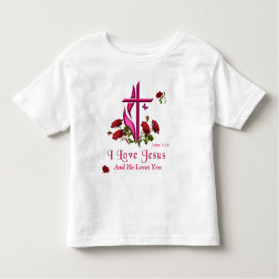 I Liebe Jesus Kleinkind T-shirt