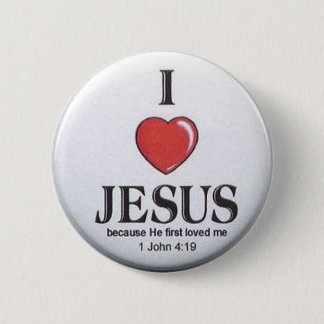I Liebe-Jesus-Knöpfe Button