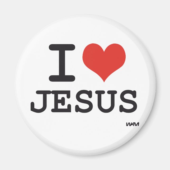 I Liebe Jesus Magnet (Vorne)