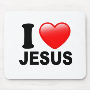 I Liebe Jesus Mousepad
