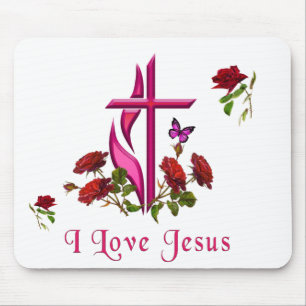 I Liebe Jesus Mousepad