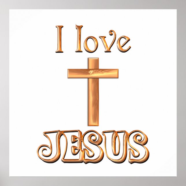 I Liebe Jesus Poster (Vorne)