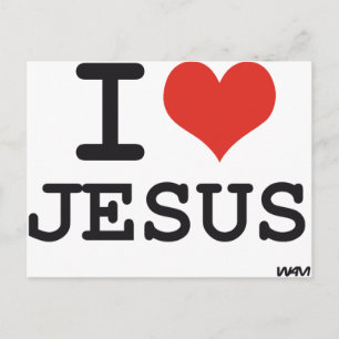 I Liebe Jesus Postkarte
