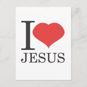 I Liebe JESUS Postkarte