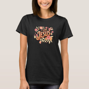 I Liebe Jesus Religiöses Weihnachtsfest Ostern Chr T-Shirt