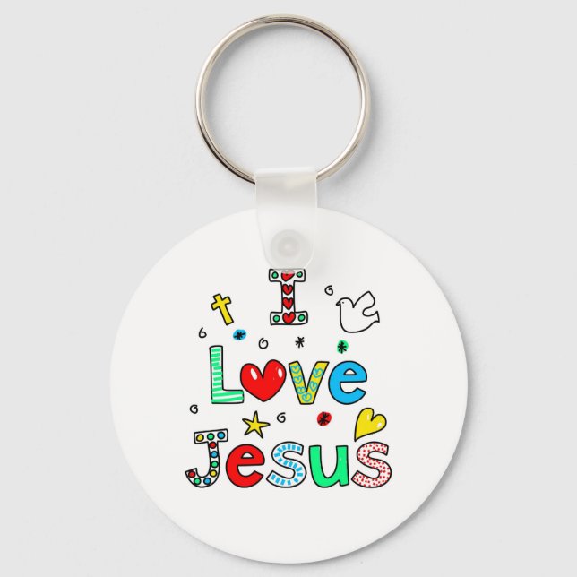 I Liebe Jesus Schlüsselanhänger (Vorderseite)