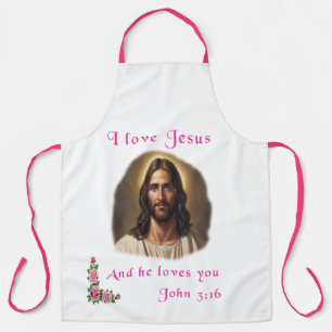I Liebe Jesus Schürze