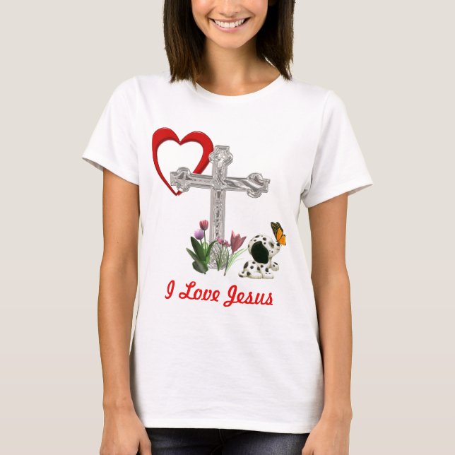 I Liebe Jesus T-Shirt (Vorderseite)