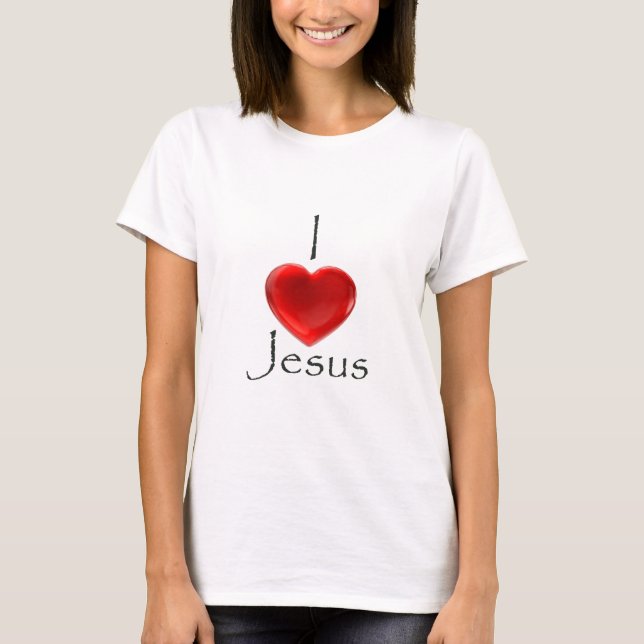 I Liebe Jesus T-Shirt (Vorderseite)